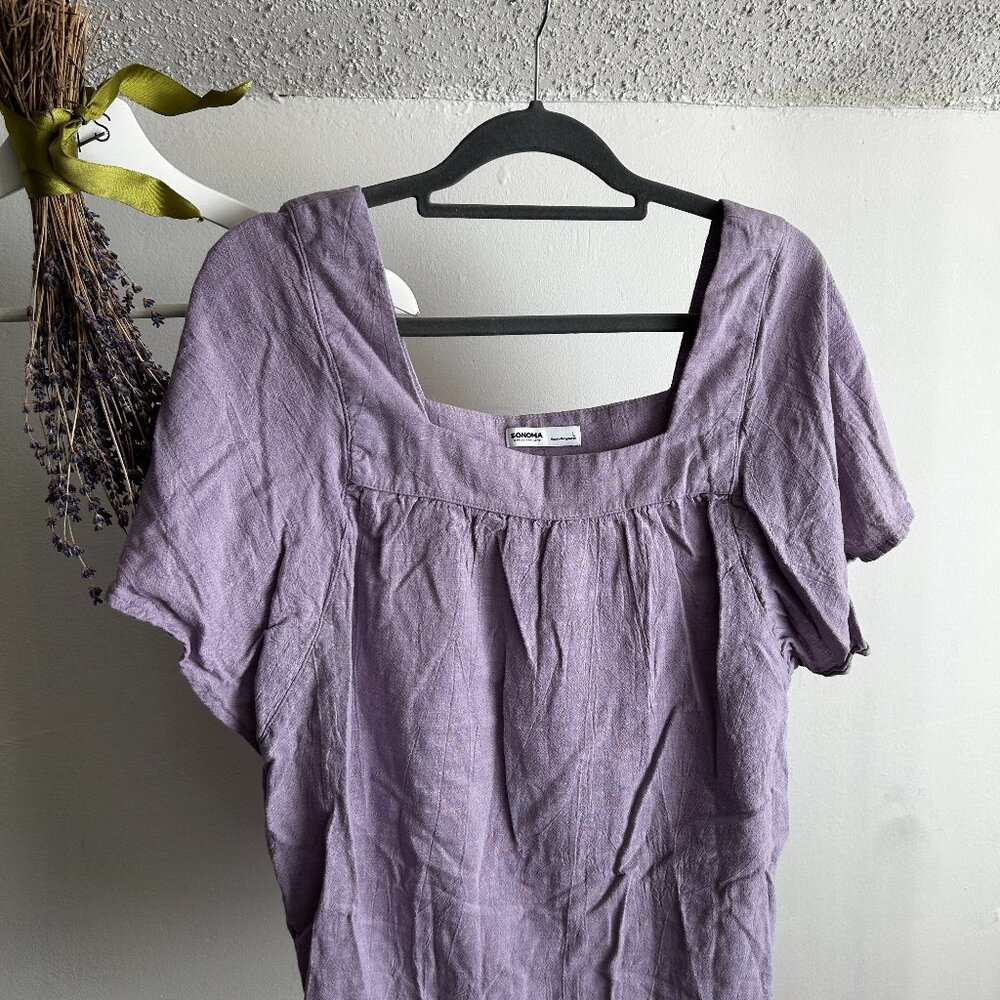 Sonoma XL lavender 100% cotton top